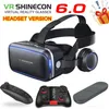 오리지널 VR Shinecon 6 0 표준판 및 헤드셋 버전 가상 현실 VR 안경 헤드셋 헬멧 선택적 컨트롤러 LJ200226C