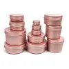 0,5 oz 1 oz 2 oz vorstroze aluminium blikken pot hervulbare containers 15 ml 30 ml 60 ml aluminium schroefdeksel ronde blikken containerfles voor cosmetica, lippenbalsem, crème