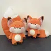 Poupées en peluche 3065cm Big Tail Peluche Mignon Orange Violet Rouge Rose Petit es Poupée en peluche Cadeau pour fille enfants Belles peluches 231122