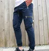 Pantaloni da uomo nuovi Moda Multi Pocket Cargo Streetwear Hip Hop Pantaloni elastici in vita Harem alla caviglia Baggy per uomo