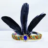 Feather Hair Band Hoofdband Bohemian Indian Headpiece Hoofdress Headwar Festival Tiara Handmade Hair Accessorie