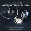 Utomhus Gadgets S925 Sterling Silver Rhodium Plating Compass Necklace Luxury Working Compass Pendant Gifts 231123