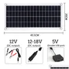 Solar Panels Portable 300W Panel Kit 12V Usb Charging Interface Board With Controller Waterproof Cells For Phone Rv Car Drop Delivery Dhoqw