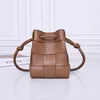 Damenhandtasche BVs Rindsleder gewebt KLLWFMMI One Shoulder Handheld Crossbody Casual Yanhui Tote Handtasche Wassereimer X5T7R