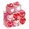 12 teile/satz Party Liefert Valentinstag Umarmung Küss Mich Rosa Cookie Geschenk Box Dreidimensionale Cartoon Paar Geschenke