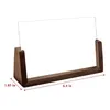 Frames 2 Pack U Shaped Wood Picture Frame Clear Acrylic Desk Decoration For Office/Bedroom/Living Room 18X13cm