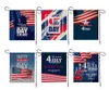 Banner Flags American Garden Flag Independence Flag 30 45cm Linen 4 يوليو 4.