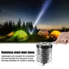 Stoves Mini heating stove cover portable Gas Heater Camping Picnic Outdoor Cover Stainless Steel Tent Warmer tool 231123