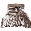 ベッドスカートカスタマイズされたプリントシートセット30mm純粋なシルクサテン寝具
