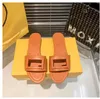 Sandals Slippers Women's Outer Wear Summer Fashion All-Match Soft Leater Seaside Leacher Leature حجم كبير الكعب مسطح Flip-Flops Tide 01