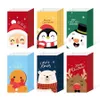 Geschenkpapier 12 Stück Süßigkeiten Keksbeutel Weihnachtsmann Schneemann Weihnachtsverpackung Taschen Weihnachten Navidad Jahr Party Dekor Zubehör 231122