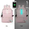 Borse da scuola Moda Antifurto Riflettente Zaino da donna impermeabile Carica USB per ragazze Zaino da viaggio per laptop Bookbags