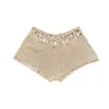 Maillots de bain pour femmes Femmes S Short de bain Crochet Découpe Maillot de bain Bas Cordon de plage Planche d'été Troncs