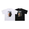 men and women T-ShirtsLawFoo Spring/Summer China-Chic Brand American Street Grenade Print Round Neck Off Shoulder Loose Edition Couple T-shirt Fashion