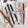 Montres-bracelets Mode Rétro Rectangle Quartz Simple Cadran Casual Montres-Bracelets Bracelet En Acier Inoxydable À La Mode Horloge Montre Pour Les Femmes