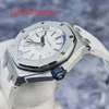 AP Szwajcarski luksusowy zegarek Royal Oak Offshore Series 15710st Popularna biała płyta quarter Blue Deep Dive 300m Automatyczne mechaniczne zegarek dla mężczyzn z 18 gwarancją