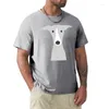 Herren-T-Shirts Windhund | Italienisches süßes Whippet-Hunde-T-Shirt, schwarz, Kawaii-Kleidung, kurze Baumwolle