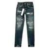 Jeans firmati uomo Jeans viola pantaloni donna jeans ksubi viola High Street Viola Retro Paint Spot Piedi sottili Jeans micro elastici Cerniera hip-hop jeans amirs 12 NXYW