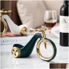 Decorative Objects & Figurines Decorative Objects Figurines Ceramic Bicycle Wine Rack Creative Craft Design High-End Office Cabinet De Dhv3Z