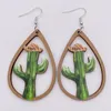 Boucles d'oreilles créoles dessin animé mignon pendentif feuille verte coeur bijoux pour femmes perle