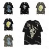 Moda Uomo Taglie Forti T-shirt Estate High Street Uomo Donna Top larghi T-shirt stampata con lettera marea