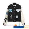 Offs White Jacket Men Jackets Windbreaker Varsity Vintage Loose Long Baseball Hip Hop Harajuku Letter 9 OTTV 45 430