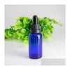 Bouteilles d'emballage en gros ambre clair vert bleu compte-gouttes en verre 30cc 30ml pipette flacon 1oz échantillon conteneur avec bouchon noir Dro Dhfqu