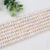 Kedjor 3A Grad 10-11mm Button Shape Natural White Freshwater Pearl Strand Wholesale