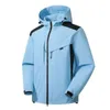 Vestes pour hommes 2023 Mode d'hiver Coupe-vent et imperméable Combinaison de plongée en plein air Couleur unie À capuche Veste de sport à manches longues