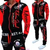 Dayr Survêtements pour hommes Survêtement à capuche Costumes de sport Brand New Sportwear Jogger Set imprimé 2020 LJ201126
