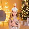 Berets Chick Hat Party Plush Headgear Caps Cartoon Chicken Hats Animal Costume Fabric Po Prop Fun