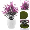 Dekorativa blommor falska blommor bonsai plast prydnad krukta modell krukväxel livtro konstgjorda växter