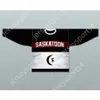 Custom BLACK 00 WCHL SASKATOON SHEIKS HOCKEY JERSEY NEW Top Stitched S-M-L-XL-XXL-3XL-4XL-5XL-6XL