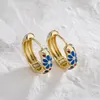 Hoop oorbellen Mafisar Gold vergulde kleine oorring prachtige multicolor bloem email drop trend 2023 voor vrouwen fijne sieraden geschenken