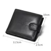 RFID-protected genuine leather mens designer wallets male cowhide short style fashion casual coin zero card purses no278