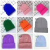 Bonnets d'hiver pour enfants Chapeaux Chapeau en laine pour temps froid et chaud Casquettes extensibles en tricot acrylique solide pour garçons et filles 27 couleurs