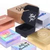 Geschenkwikkeling 10 stks Kraft Carton Black White Packaging Festival Party Gift Box Soap Ondersteunt Aangepaste maat en afdrukken 230422