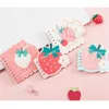 Strawberry Cute Shape Coil Notebook Mini Small Portable Notepad Writing Pads Notebooks Pocket Words Book Memo Pad 60 Zhang