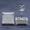 Pass Diamond Selector Jewelry dla kobiet lub mężczyzn Moissanite Diamond 10K Gold Earring10k Kolczyki dla kobiet