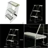 Living Room Furniture Clear Lucite 3 Level Step Ladder Stool Transparent Acrylic Coffee Table Drop Delivery Home Garden Dh1Ic