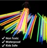 100Pcsbag Party Favor Fluorescence Lumière Lueur Dans Les Bâtons Sombres Bracelet Collier Néon De Mariage Fête D'anniversaire Décoration Hallowe6856572