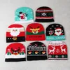 Christmas Knitted Cold Hat Warm New Straight Knitted Hat Men's and Children's Same Knitted Hat 231015