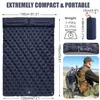 Camp Furniture WESTTUNE Double Inflatable Mattress with Built in Pillow Pump Outdoor Sleeping Pad Camping Air Mat for Travel Backpacking Hiking 231123