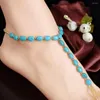 Anklets Foot Chain Jewelry Barefoot Sandals Beads Anklet Fashion Toe Rings Women