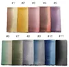 Scarves Fashion Ombre Linen Scarf Fringe Long Shawl Hijab Muslim Turban Women Plain Arab 20pcs/lot