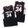 Maillot de basket-ball universitaire GH Ray Allen Connecticut Huskies, bleu, taille S-XXL