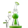 7 pouces Narguilés Court Nect Embout En Verre Bongs Pomme De Douche Perc Huile Dab Rigs Heady Verre Pyramide Conception Tuyaux D'eau 14mm Joint Mâle BJ