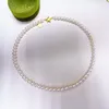 Chains Nature Japanese Akoya 6-7mm White Pearl Necklace Choker Luxury Jewelry Necklaces For Women