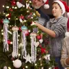 Guirlande de décorations de Noël, petite décoration, 4 pièces, pendentif en perles de verre, arbre de plage 231123