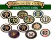 التحدي العسكري الأمريكي عملة الولايات المتحدة البحرية الجوية البحرية فيلق البحرية Armor of God Challenge Coin Badge Militar